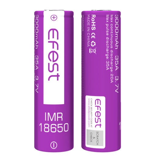 Batería Efest 18650 3000mAh 20A - Imagen 2