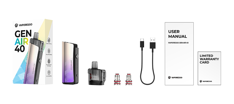 Vaporesso Gen Air 40 incluye
