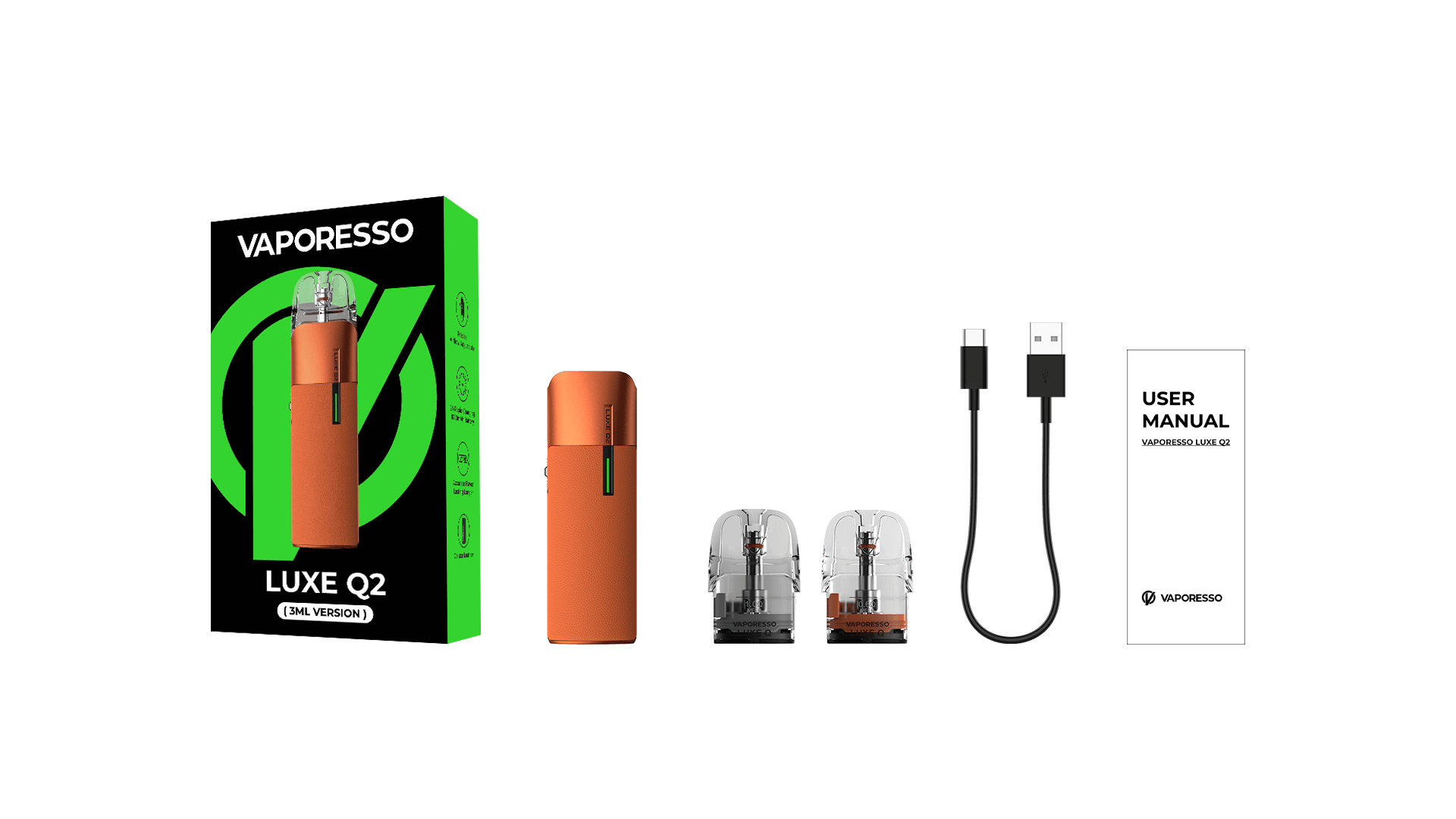 Vaporesso Luxe Q2 Kit incluye