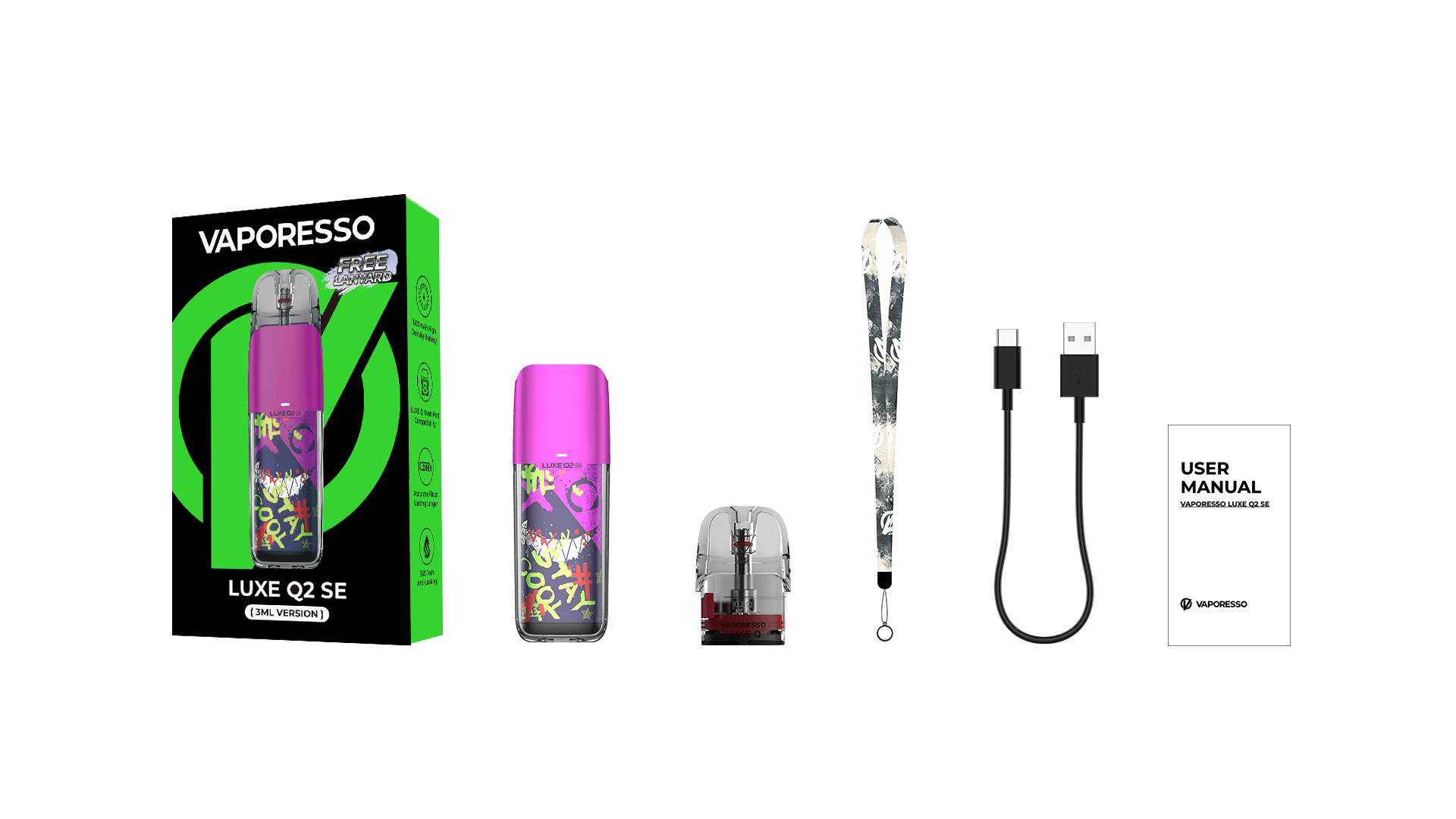 Vaporesso Luxe Q2 SE incluye